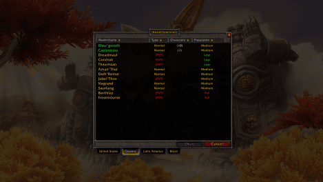 wow realm
